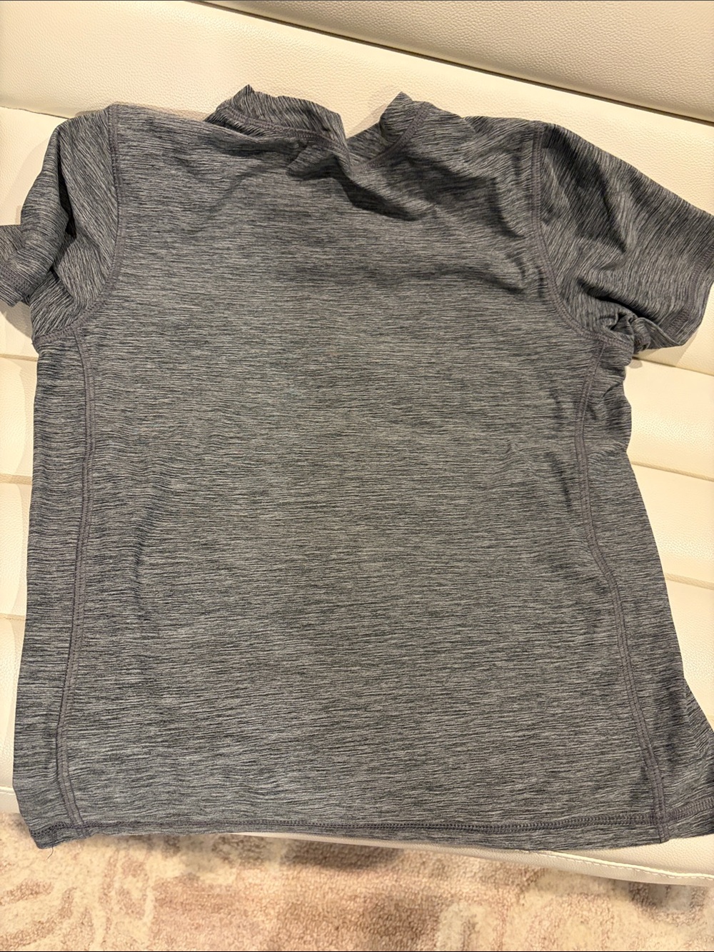 Hanna andersson Kids Short-Sleeve Tee with Rainbow Palm Print (8) heather grey - Picture 3 of 3